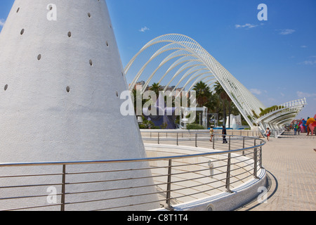 Città delle Arti e delle Scienze. Valencia, Spagna. Foto Stock