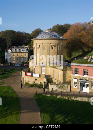 Dh Rotunda Museum Scarborough North Yorkshire Bridge scogliera Terrazza e Museo di Scarborough Foto Stock