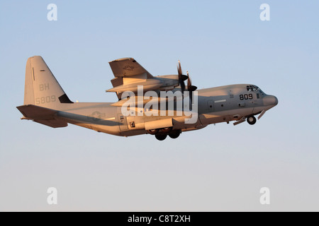 KC-130J Hercules del Corpo della Marina degli Stati Uniti Foto Stock