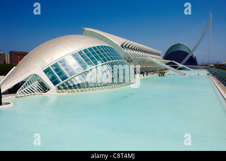 Città delle Arti e delle Scienze. Valencia, Spagna. Foto Stock