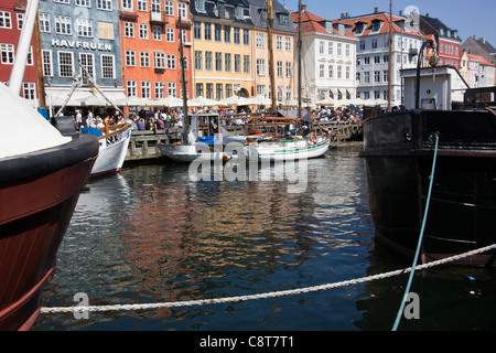 Nyhavn. Copenhagen. Danimarca Foto Stock