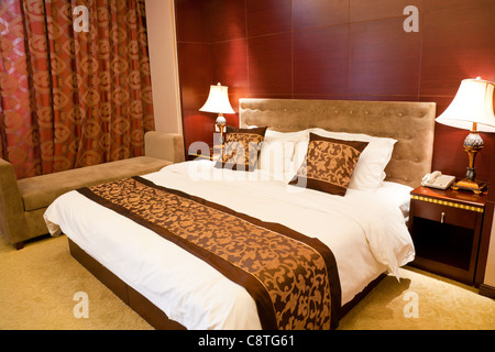 Camera Luxury con letto king size Foto Stock