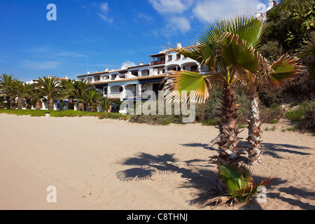 El Francas beach. El Vendrell, Catalogna, Spagna. Foto Stock