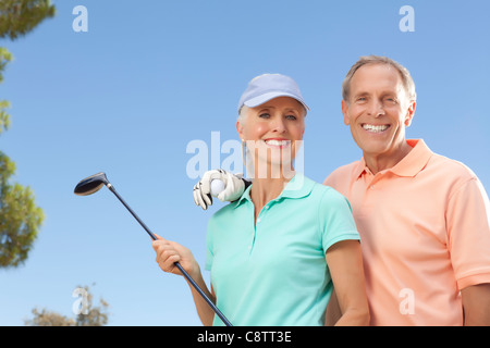 Stati Uniti d'America, Arizona, Scottsdale, Ritratto di giovane sul campo da golf Foto Stock