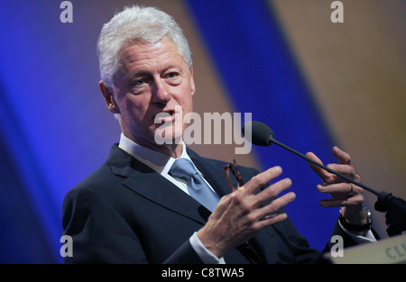 Bill Clinton di presenze per 2011 Clinton iniziativa globale, lo Sheraton New York New York, NY Settembre 20, 2011. Foto di: Foto Stock