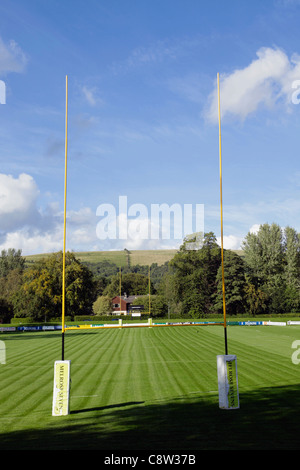 Pali a Melrose Rugby Football Club Scottish Borders Foto Stock