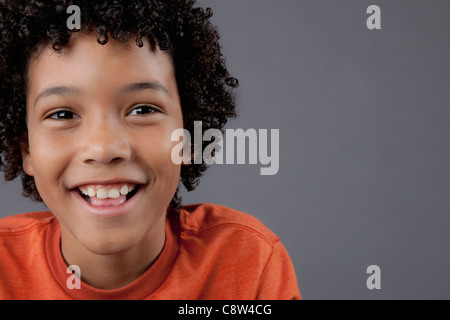 Ritratto in studio di boy Foto Stock