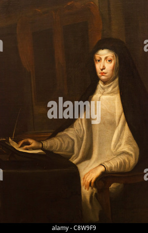 Mariana dell'Austria (noto anche come Maria Anna) 1634 - 1696. Regina consorte di Spagna come seconda moglie di Re Filippo IV. Foto Stock