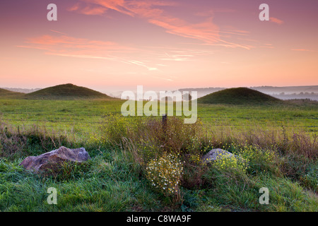 Overton Hill, Wiltshire - Inghilterra Foto Stock