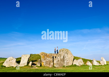 West Kennet Long Barrow Foto Stock