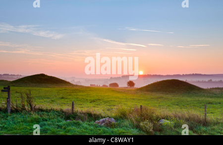 Overton Hill, Wiltshire - Inghilterra Foto Stock