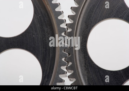 Tornio CNC lavorati con precisione l'ingranaggio cilindrico a denti dritti dettaglio per l'uso nell'industria aeronautica Foto Stock