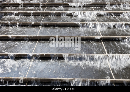 Acqua invadere le scale. Foto Stock