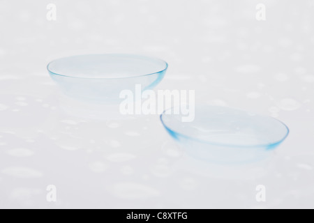 Close-up di lenti a contatto, studio shot Foto Stock