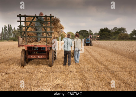 Antichi Metodi di coltivazione essendo dimostrata. Foto Stock