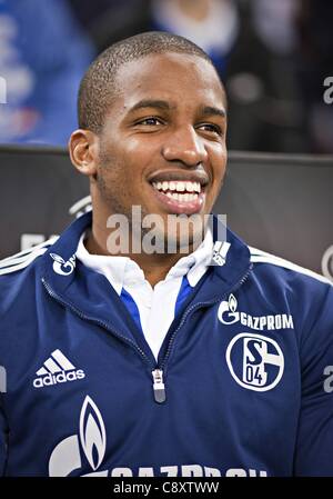 03 11 2011 UEFA Europa League Group stage FC Schalke 04 versus AEK Larnaca Jefferson Farfan S04 FC Schalke Gelsenkirchen Foto Stock