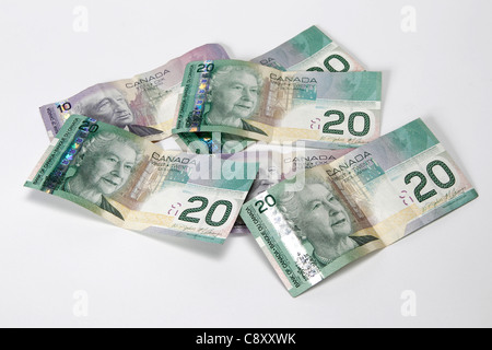 Soldi canadesi Foto Stock