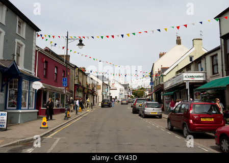 Narberth High Street, Pembrokeshire Wales Foto Stock