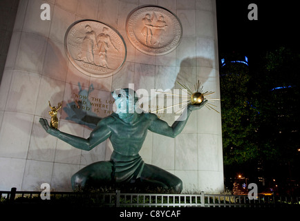 Spirito di Detroit un monumento a Detroit Foto Stock