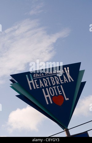Elvis Presley's Heartbreak Hotel Memphis, Tennessee, Stati Uniti d'America Foto Stock