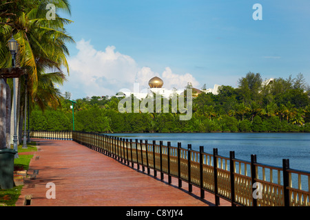 Taman Damuan Persiaran Bandar Seri Begawan, Brunei Darussalam, Borneo, Asia Foto Stock