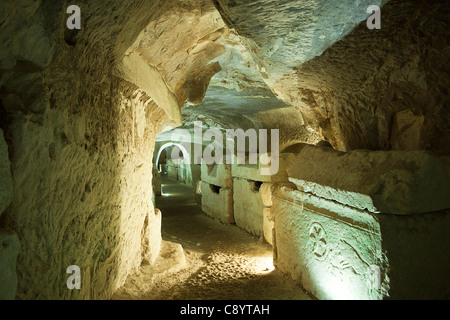 Sarcofagi in pietra in Israele Foto Stock