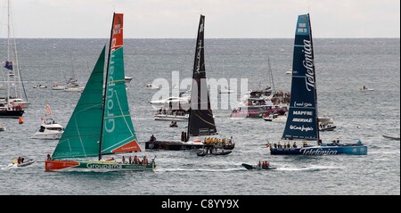 05.11.2011. Alicante, Spagna foto durante la Volvo Ocean Race start in Alicante del porto Foto Stock