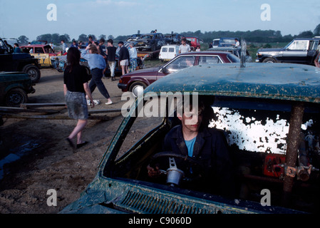 Banger racing, Prestwood, Buckinghamshire Foto Stock