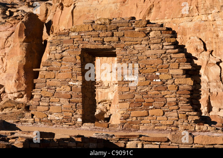 Pueblo Bonito rovina, Chaco Culture National Historical Park, New Mexico. Foto Stock