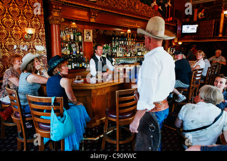 Lunedì la ripresa a diamante Belle Saloon, Durango, La Plata County, Colorado, Stati Uniti d'America, America del Nord, America Foto Stock