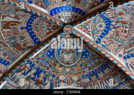 Soffitto dipinto presso il convento delle monache del convento Wienhausen ex monastero cistercense è oggi un evangelica abbey Wienhausen Sax inferiore Foto Stock