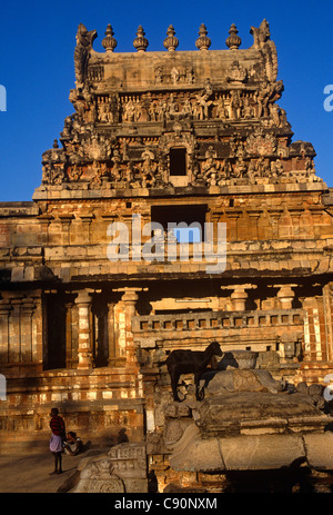 Airavateswara tempio costruito da Rajaraja Chola II nel XII secolo D.C. Il tempio è nel grande soggiorno Chola Foto Stock