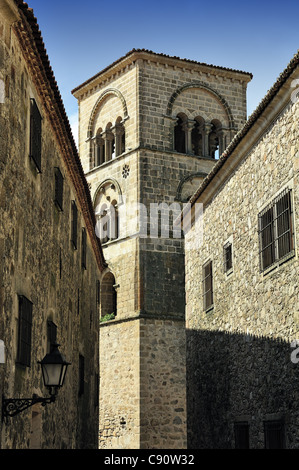 Gli edifici di vecchia costruzione in Trujillo (Estremadura, Spagna) Foto Stock