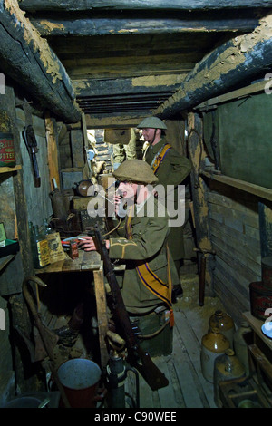 I campi di battaglia della Somme Museum di Albert Francia Foto Stock