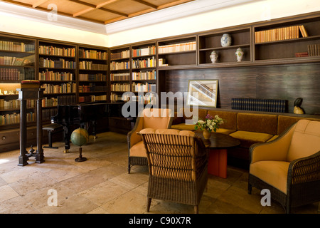 Lo studio a Gerhart-Hauptmann-Haus, Haus Seedorn, Kloster, isola di Hiddensee, Meclemburgo-Pomerania Occidentale, Germania, Europa Foto Stock