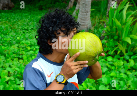Raja Ampat isole vicino Papua occidentale, in Indonesia nel triangolo di corallo, Oceano Pacifico. Foto Stock