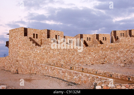 Deserto Eco Lodge vicino a Mitzpe Ramon nel Neghev, Israele Foto Stock