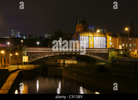 Crown Point Bridge in Leeds Foto Stock