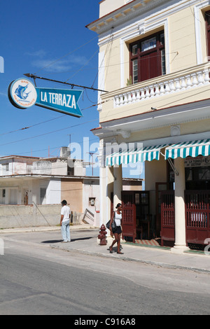 La Terraza, Ristorante Cojimar (il ristorante Ernest Hemingway uso di venire frequentemente), Havana, Cuba Novembre 2010 Foto Stock