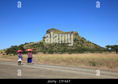 La battaglia di Isandlwana il 22 gennaio 1879 fu il primo grande incontro nel Anglo-Zulu guerra tra l'impero britannico e Foto Stock