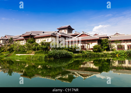 Hotel di lusso vicino al Riverside Foto Stock