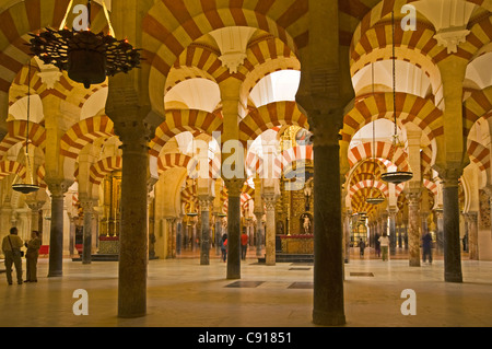 La Mezquita è un grande complesso nella città di Cordoba originariamente una moschea nel VIII secolo e ora la Catedral de Nuestra Foto Stock