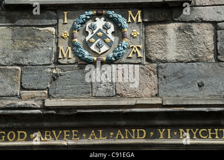 John Knox è stato un cinquecentesco sacerdote calvinista che si sono riuniti i seguaci di Edimburgo e la cui casa è un sito storico nel Foto Stock