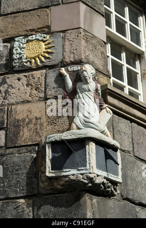 John Knox è stato un cinquecentesco sacerdote calvinista che si sono riuniti i seguaci di Edimburgo e la cui casa è un sito storico nel Foto Stock