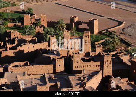 Villaggio fortificato di Ait Benhaddou in Marocco. Foto Stock