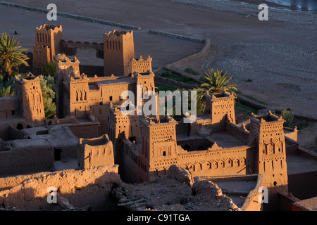 Villaggio fortificato di Ait Benhaddou in Marocco. Foto Stock