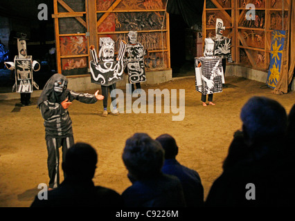 Bread & Puppet performance in Glover VT Foto Stock