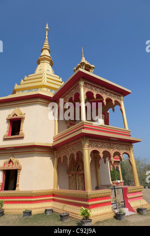 Phra That Khong Santi Chedi, Wat Pa Phon Phao, Luang Prabang, Laos Foto Stock