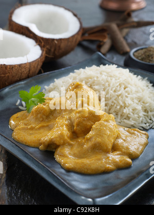 pollo korma Foto Stock