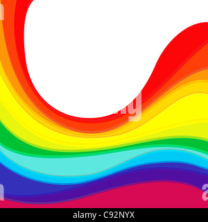 Rainbow sfondo con spazio di copia Foto Stock